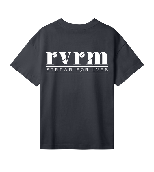 rvrm music - f**king raw techno (womens oversized tee)