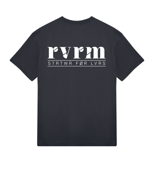 rvrm music - f**king raw techno (mens boxy tee)